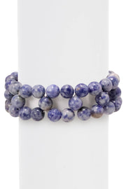 Lapis 8mm Beads Braided Bracelet - GF