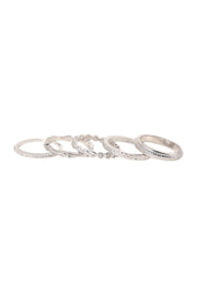 5Pcs CZ Stack Ring Set - SF