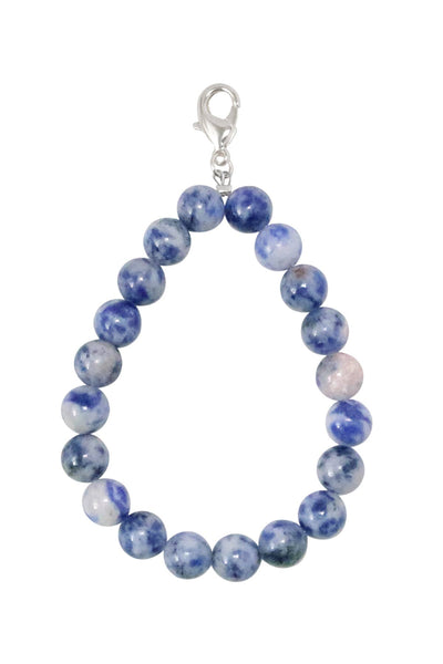 Lapis 8mm Mala Beads Keychain - SF/GF