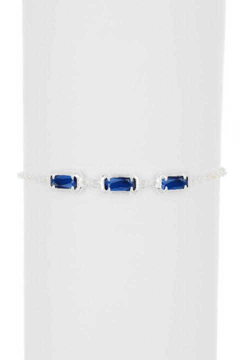 London Blue Crystal Station Bracelet - SF