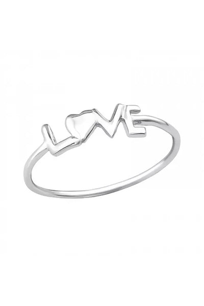 Sterling Silver "LOVE" Ring - SS