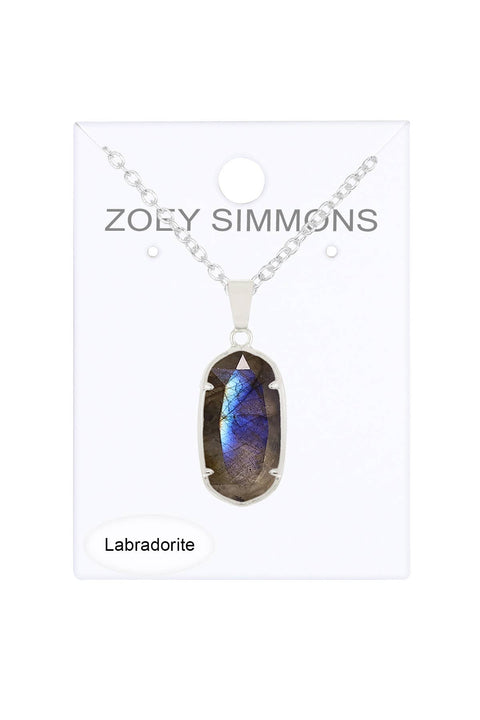 Labradorite Casey Pendant Necklace - SF