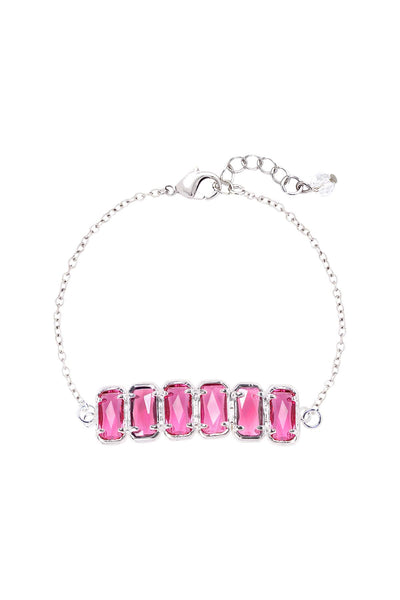 Raspberry Crystal Bracelet - SF