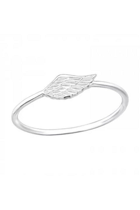 Sterling Silver Angel Wing Ring - SS