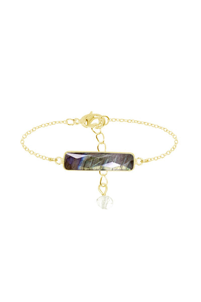 Labradorite Bar Bracelet - GF