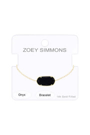 Black Onyx Link Bracelet - GF