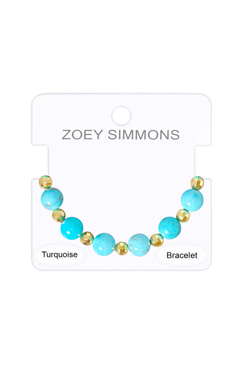 Stabilized Turquoise Chakra Bracelet - GF