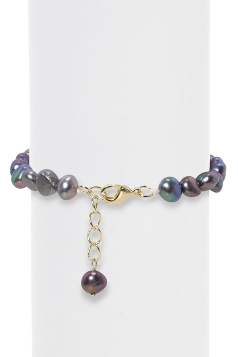 14k Gold Filled Black Freshwater Pearl Bracelet - GF