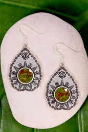 Unakite Vintage Drop Earrings - SF