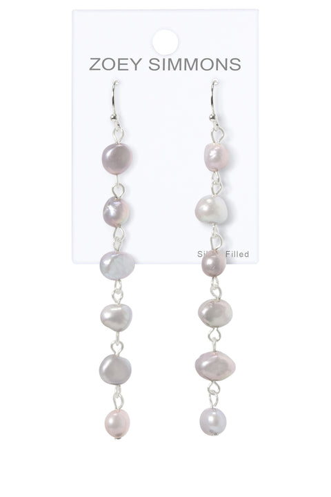 Freshwater Pearl Dangle Earrings - SF