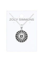 Aztec Sun Pendant Necklace - SF