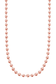 Rose Gold Plated 2mm Bead Chain - RG