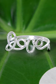 Handmade Love Scroll Ring - SF