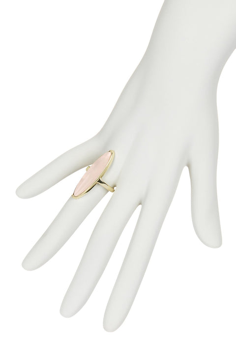 Rose Quartz Statement Ring - GF