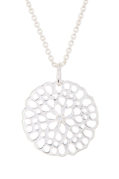 Daisy Disc Charm Necklace - SF