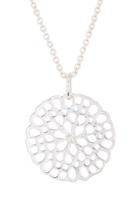 Daisy Disc Charm Necklace - SF