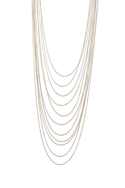 Multi Strand Drape Necklace - GF