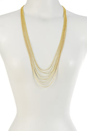 Multi Strand Drape Necklace - GF