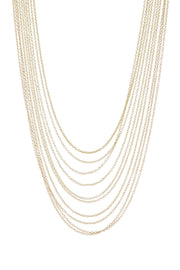 Multi Strand Drape Necklace - GF