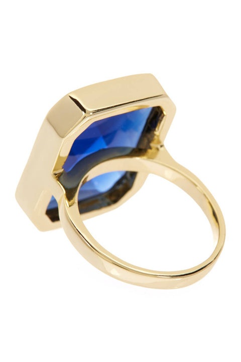 Londonblue Crystal Large Rectangle Ring - GF