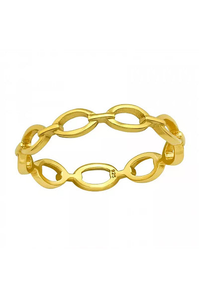 Sterling Silver Chain Link Ring - VM