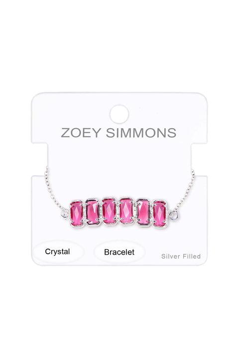 Raspberry Crystal Bracelet - SF