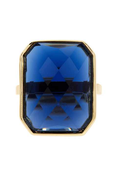 Londonblue Crystal Large Rectangle Ring - GF