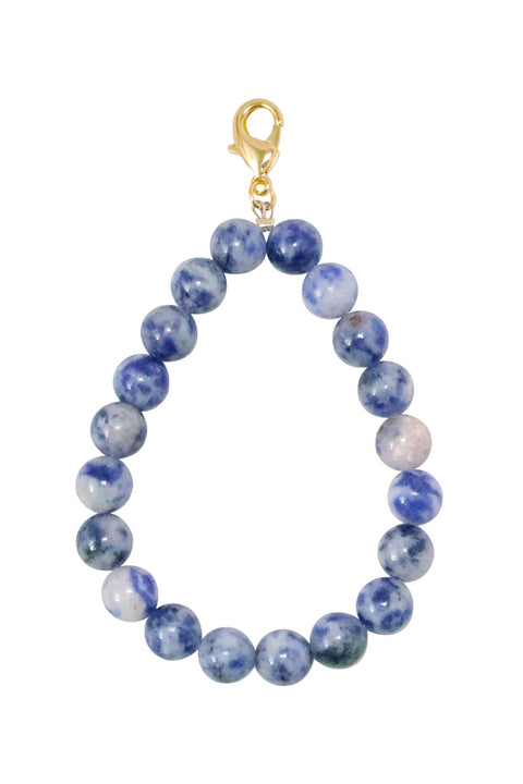 Lapis 8mm Mala Beads Keychain - SF/GF