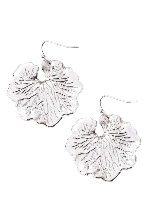 Lotus Leaf Drop Earrings - SF