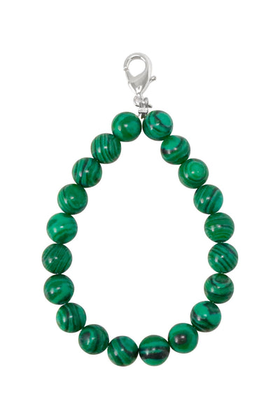 Malachite 8mm Mala Beads Keychain - SF/GF