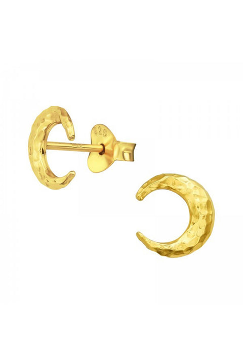 Sterling Silver Moon Ear Studs - VM