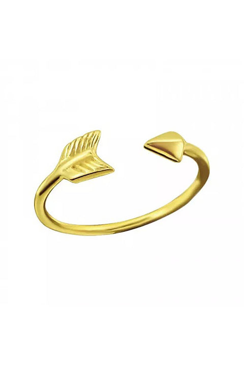 Sterling Silver Arrow Adjustable Toe Ring  -  VM