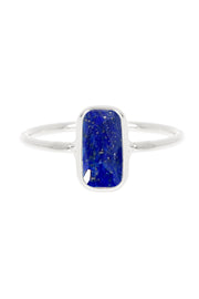 Lapis Rectangle Petite Ring - SF