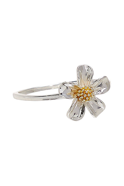 Daisy Ring In 2-Tone Plated - SF