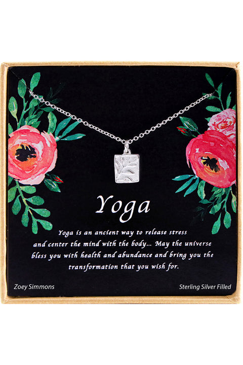 'Yoga' Boxed Charm Necklace - SF