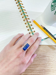 Lapis Rectangle Ring - SF