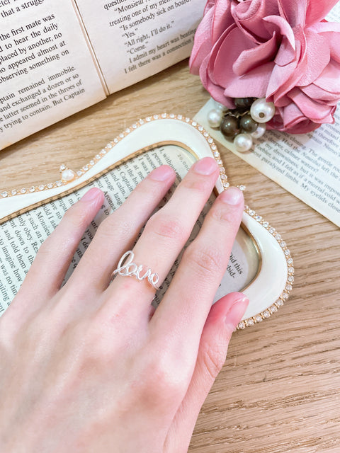 Handmade Love Scroll Ring - SF