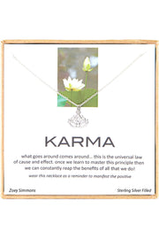 'Karma' Boxed Charm Necklace - SF