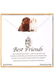 'Best Friends' Boxed Charm Necklace - SF