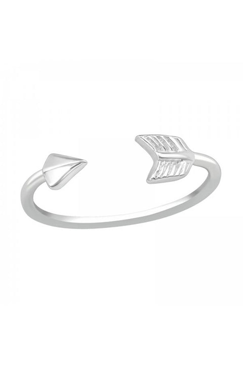 Sterling Silver Arrow Adjustable Toe Ring - SS