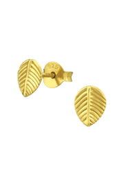 Sterling Silver Leaf Ear Studs - VM