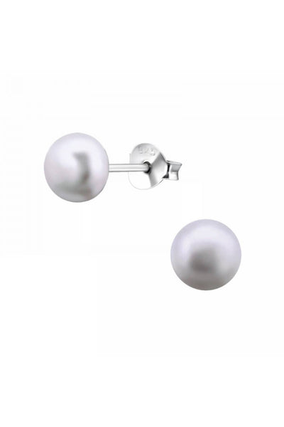 Fresh Water Pearl 6mm Ear Studs - SS