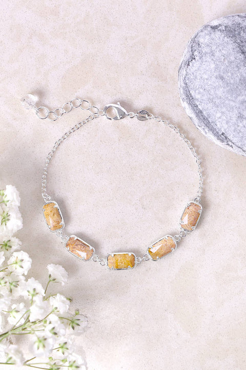 Lily Fossil Link Bracelet - SF