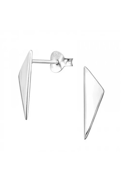 Sterling Silver Triangle Ear Studs - SS