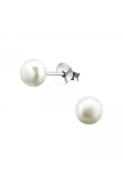 Fresh Water Pearl 5mm Ear Studs - SS