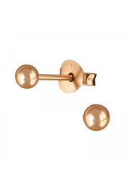 Sterling Silver Ball Ear Studs - RG